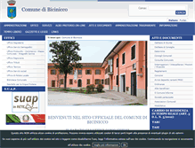 Tablet Screenshot of comune.bicinicco.ud.it